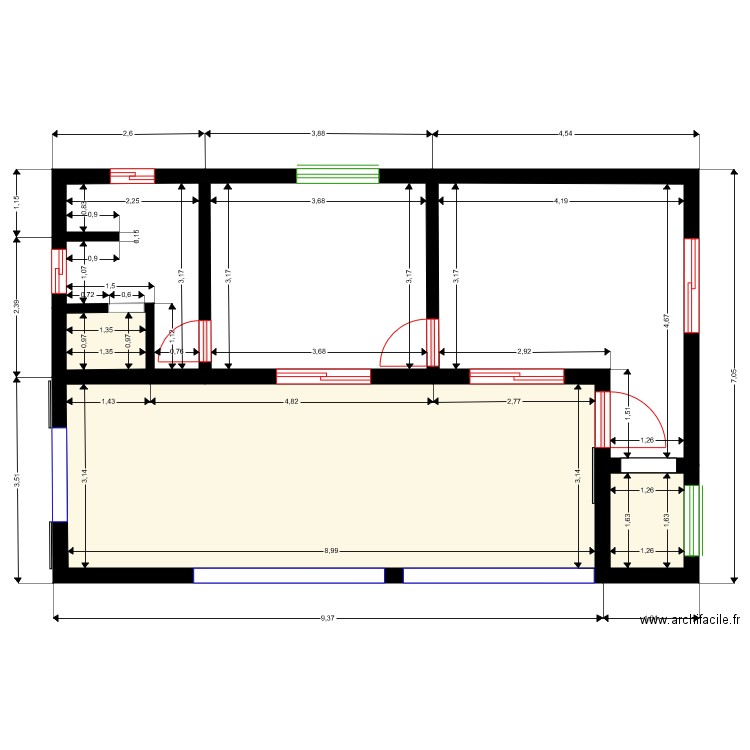 faoye 8. Plan de 0 pièce et 0 m2