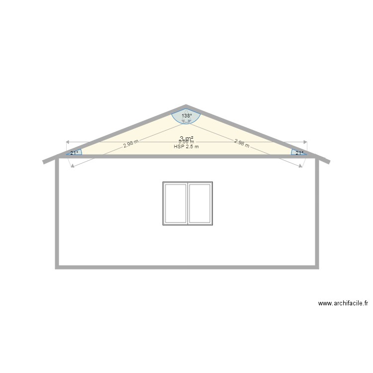 chalet ulmman facade ouest. Plan de 0 pièce et 0 m2