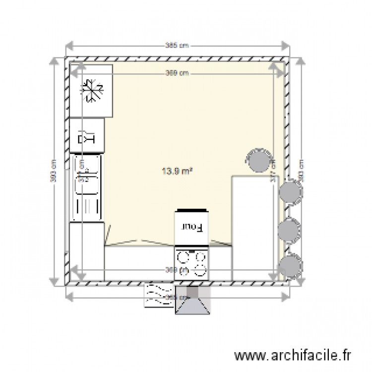 CUISINE NIVEAU 1 NEW. Plan de 0 pièce et 0 m2