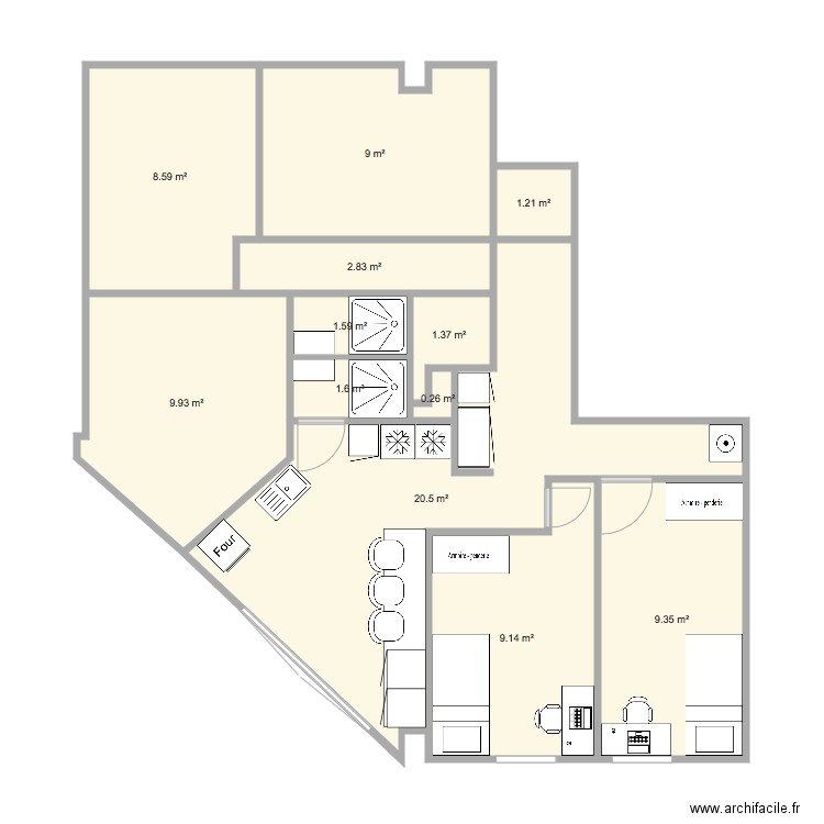 Evry 3 5Ch V3. Plan de 0 pièce et 0 m2