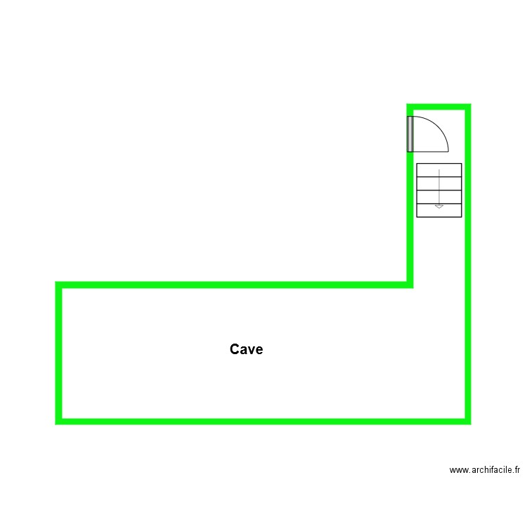 cave. Plan de 0 pièce et 0 m2