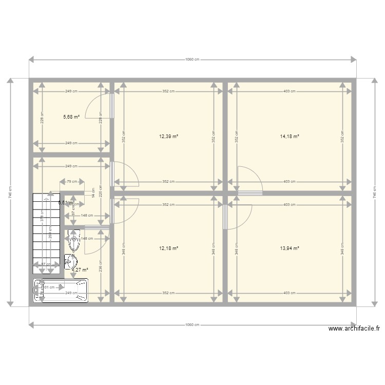 borsen etage. Plan de 0 pièce et 0 m2