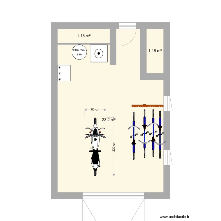 Garage 2. Plan de 0 pièce et 0 m2