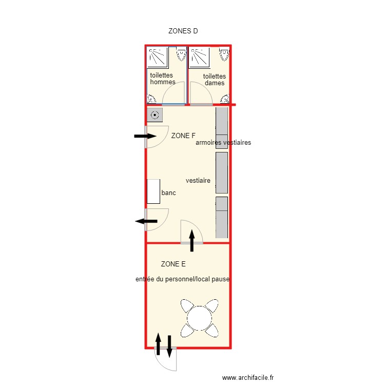 aménagement ZONES D  E et F REV 231018 . Plan de 0 pièce et 0 m2