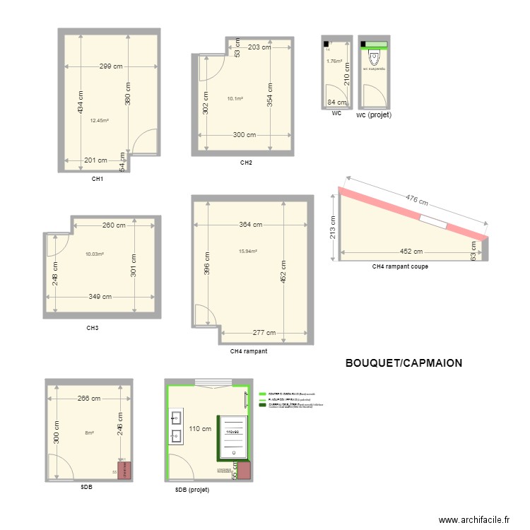 BOUQUET. Plan de 0 pièce et 0 m2