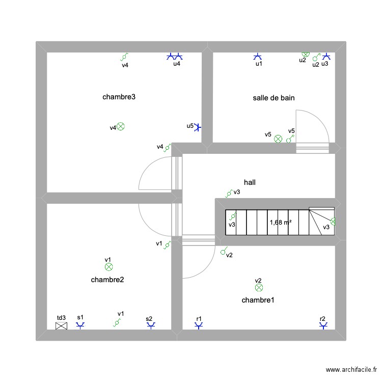 Bonne Fortune Etage. Plan de 0 pièce et 0 m2