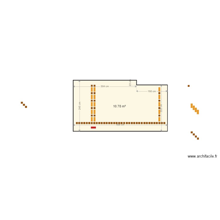 calepinage. Plan de 0 pièce et 0 m2