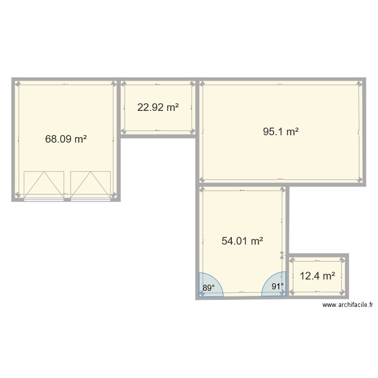 dor. Plan de 0 pièce et 0 m2