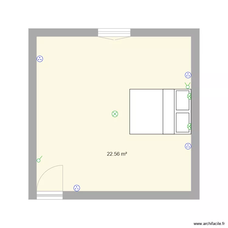 Chambre Florido . Plan de 