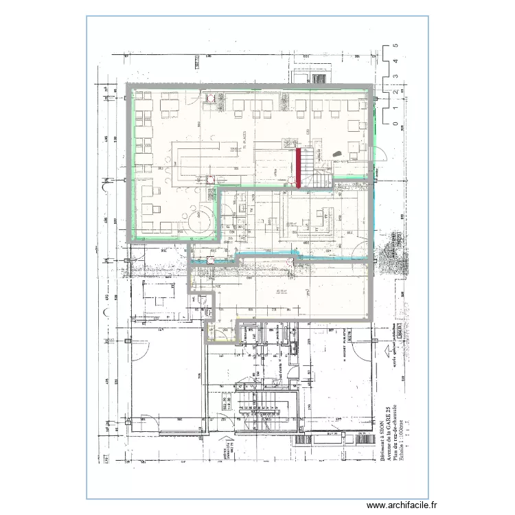 Agence Sion Gare 25. Plan de 
