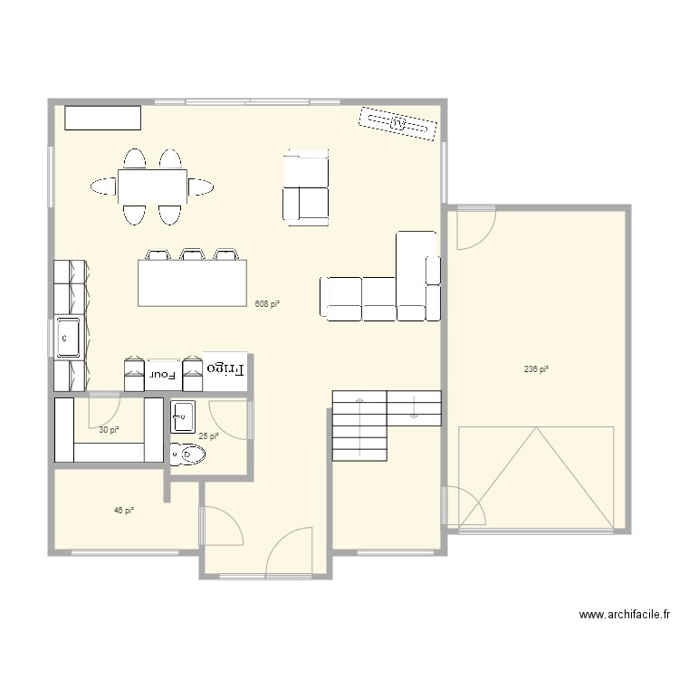 Plan 21878 modifié rdc 5. Plan de 0 pièce et 0 m2