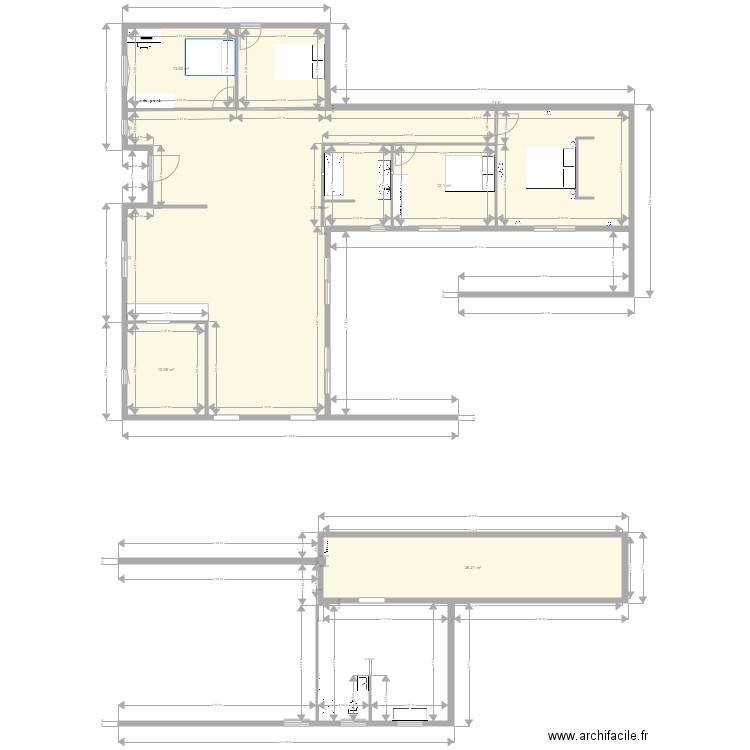 Maison. Plan de 0 pièce et 0 m2