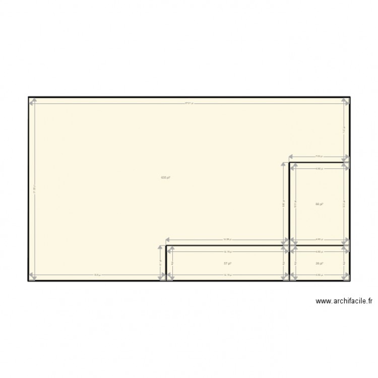classe. Plan de 0 pièce et 0 m2