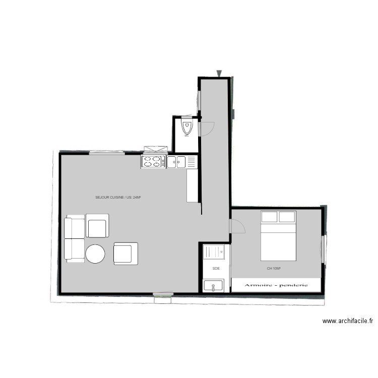 PLAN APRES 10 PASS LATHUILLE 1. Plan de 0 pièce et 0 m2