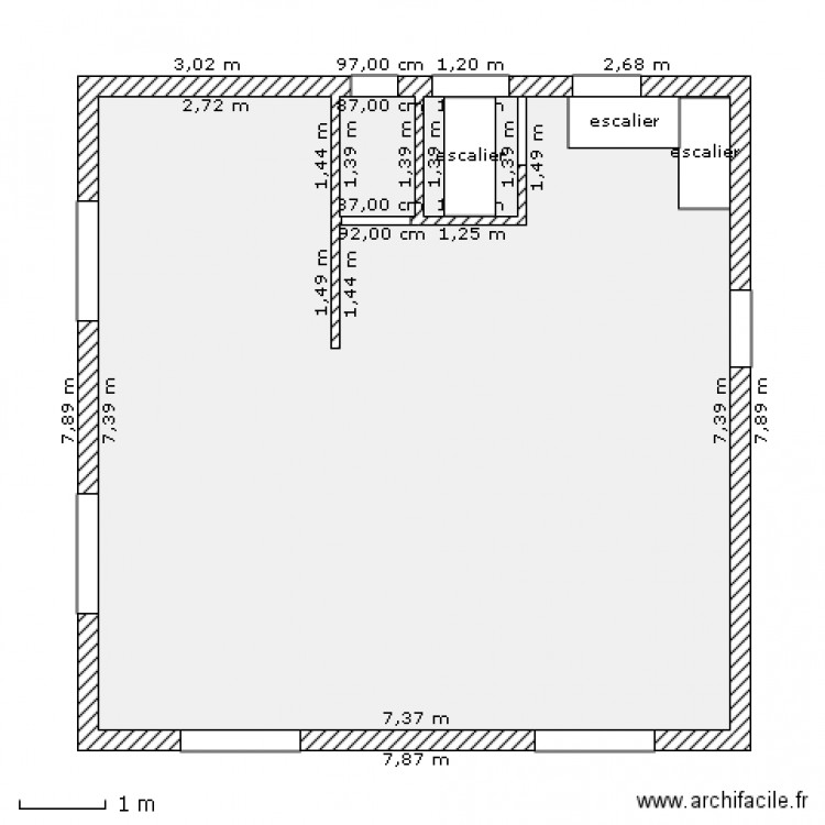 RDC Traversiere. Plan de 0 pièce et 0 m2