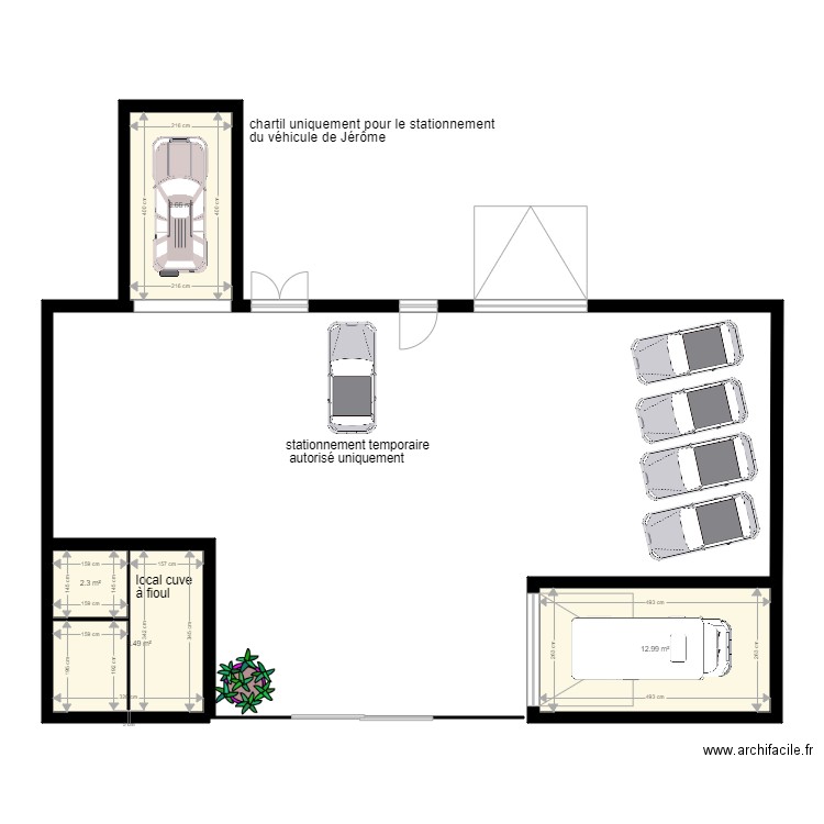  cour 1 . Plan de 0 pièce et 0 m2