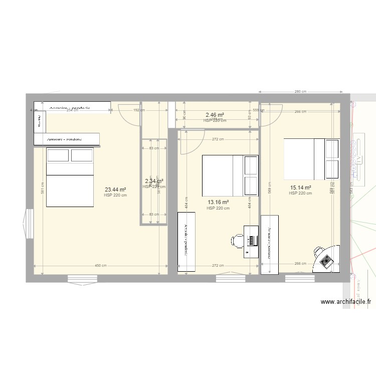 plan maison le carton etage ammenagement. Plan de 0 pièce et 0 m2