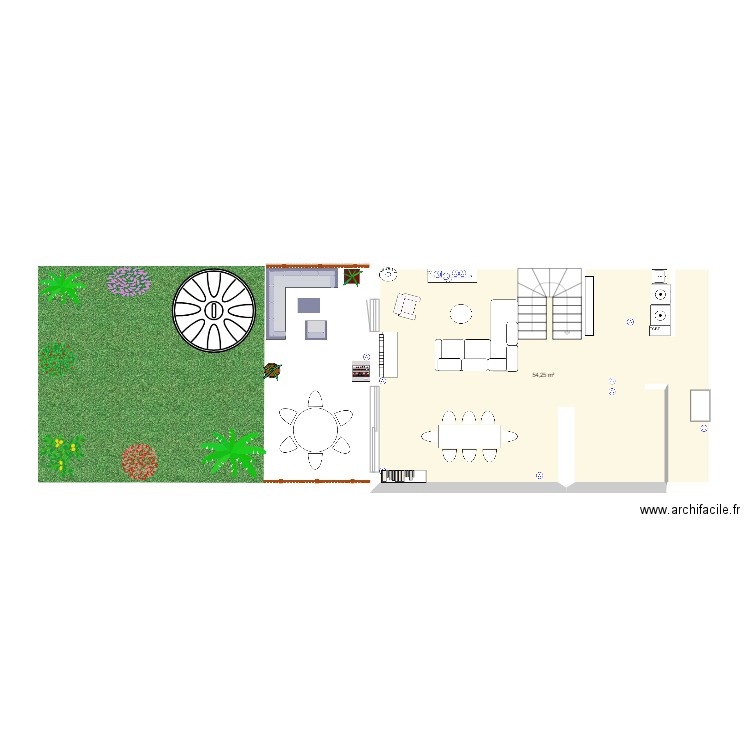 MAISON BAS. Plan de 0 pièce et 0 m2