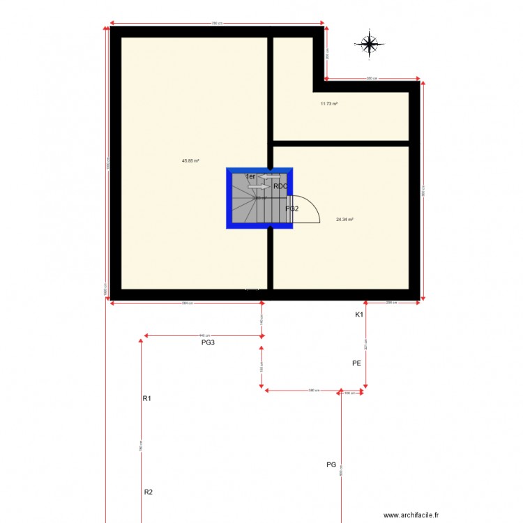 Plan Cercier. Plan de 0 pièce et 0 m2