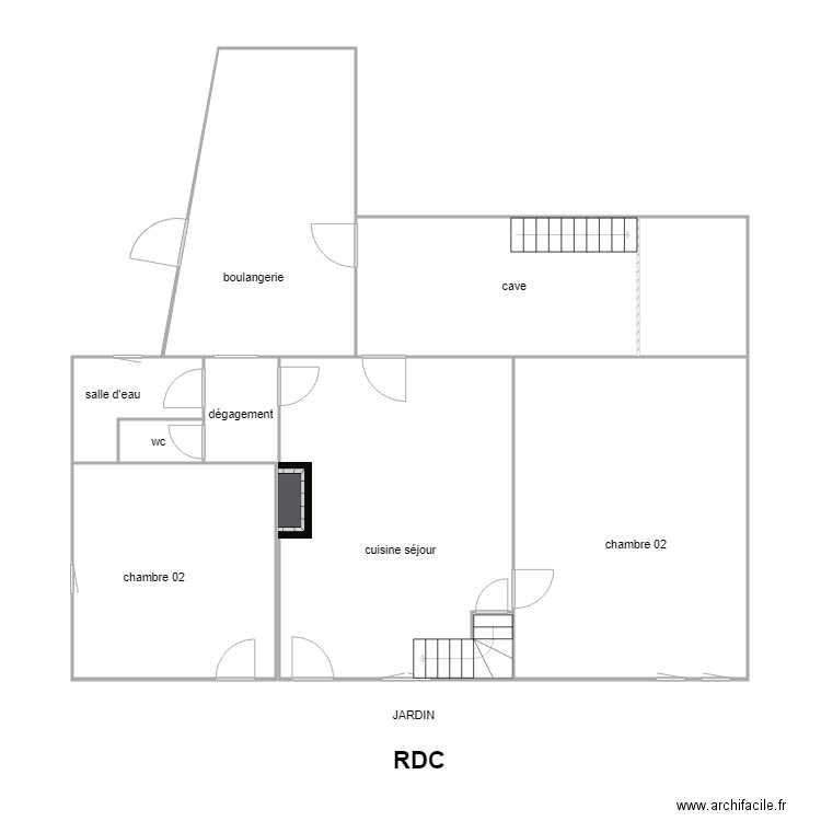 INDIVISION GUILLET DE LA BROSSE. Plan de 0 pièce et 0 m2