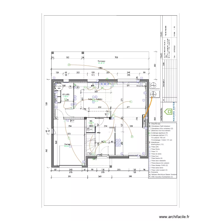 BELMADHI RDC ELEC. Plan de 