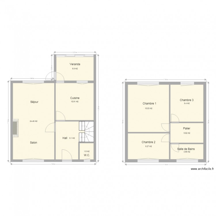 Maison GMF. Plan de 0 pièce et 0 m2