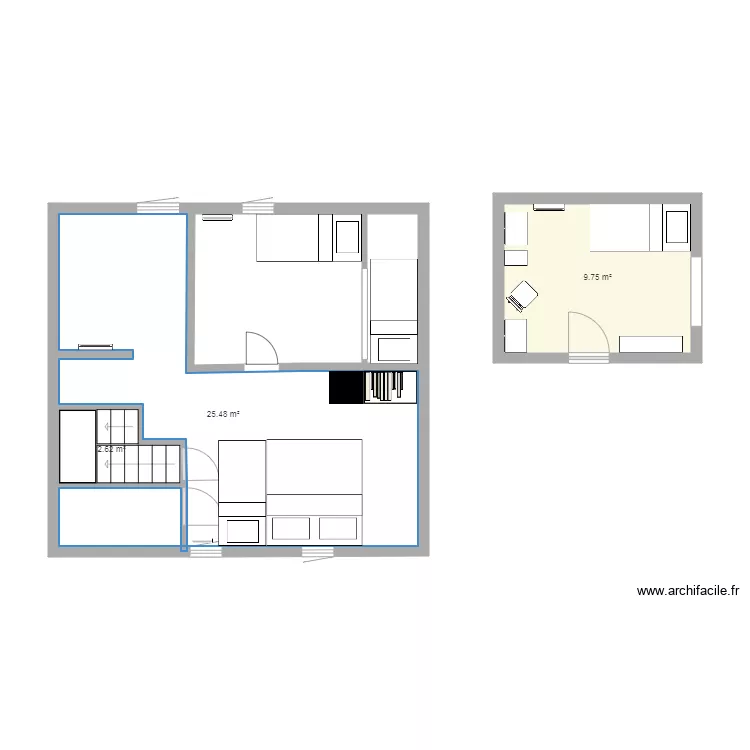 Plan chalet de base. Plan de Plan chalet de base. Plan de
