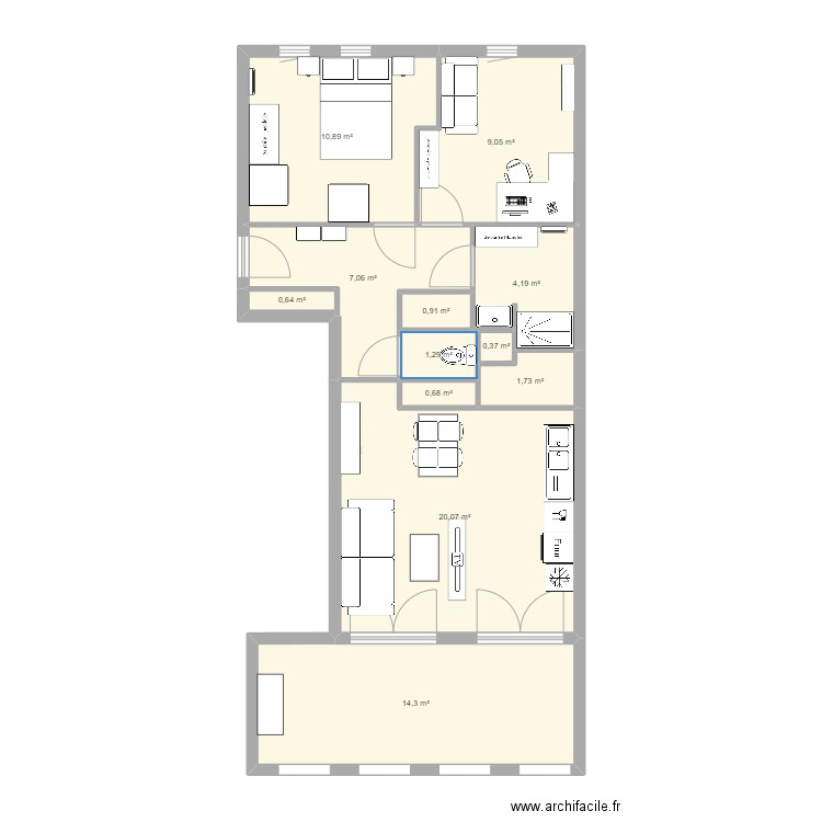 ezfzef. Plan de 0 pièce et 0 m2
