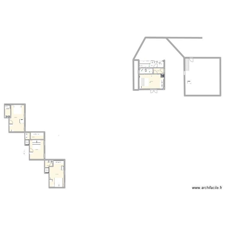 Chambre. Plan de 0 pièce et 0 m2