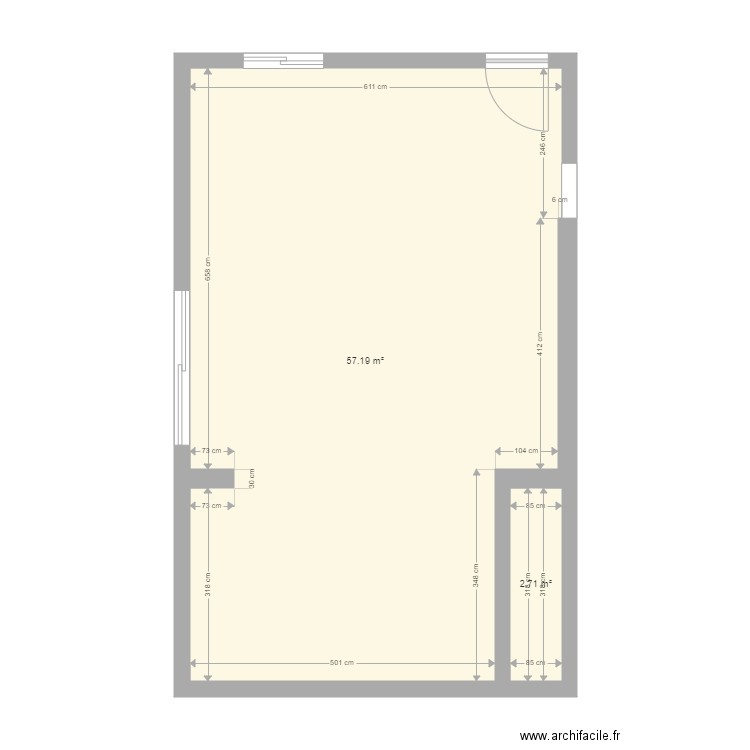 salon salle manger cuisine. Plan de 0 pièce et 0 m2