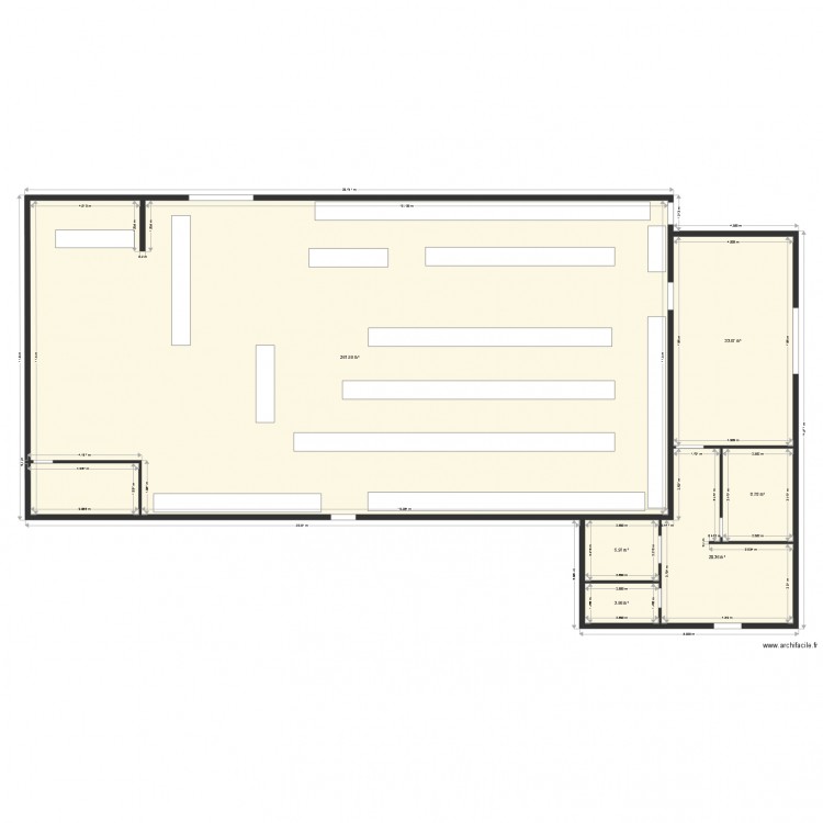 COCCIMARKET ST GERMAIN. Plan de 6 pièces et 340 m2