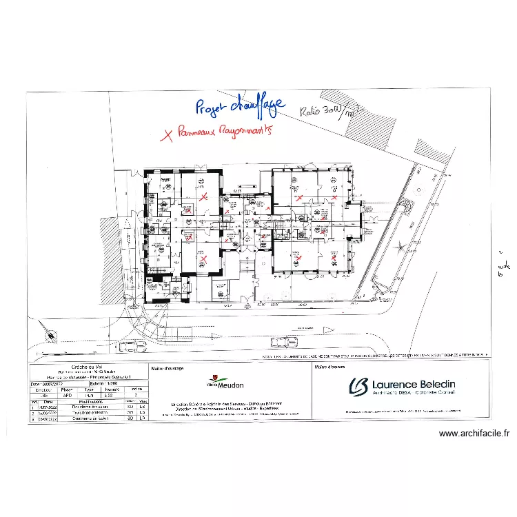 Cr&egrave;che de Meudon Phase 2. Plan de 