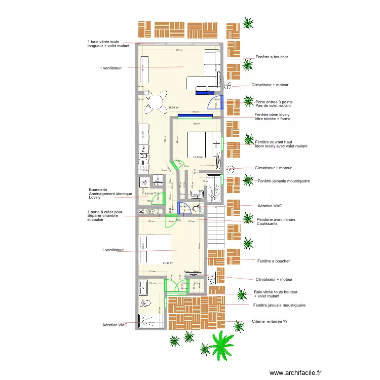 1090 2 bain full. Plan de 