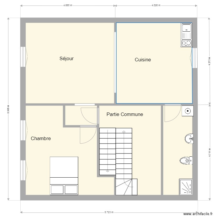 etage 1 anichev2. Plan de 0 pièce et 0 m2