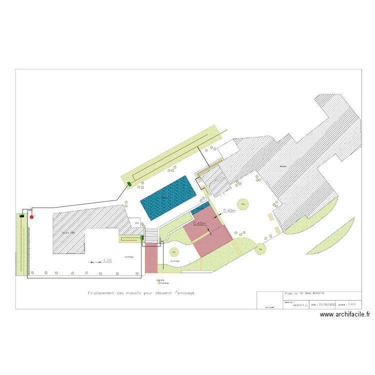 arrosage les Cazelles. Plan de 0 pièce et 0 m2