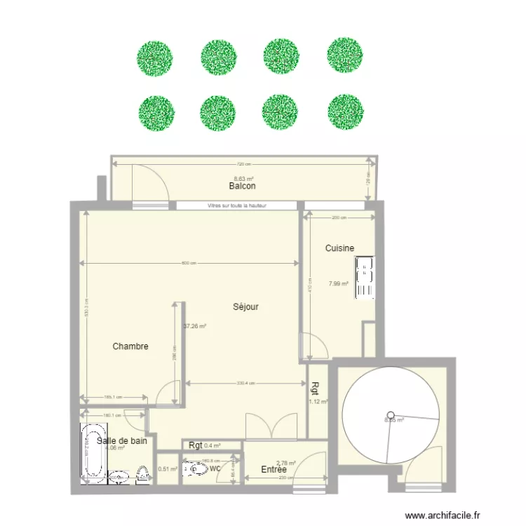 Apt témoin 1 . Plan de Apt témoin 1 . Plan de
