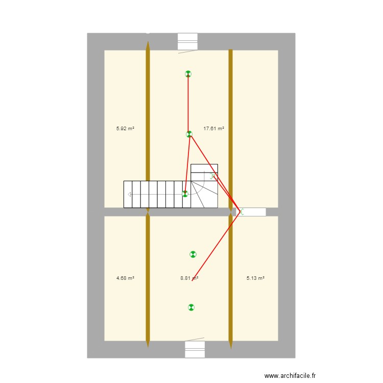 Electricite Lumieres Combles. Plan de 0 pièce et 0 m2