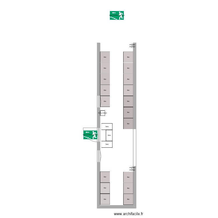 Bagagerie. Plan de 0 pièce et 0 m2