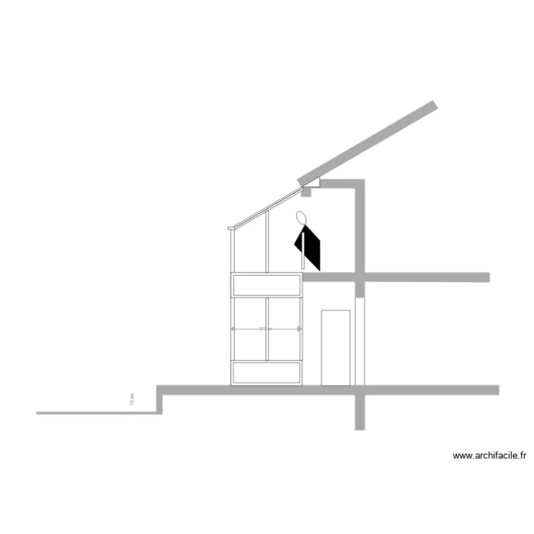 Taillard coupe 1 bis. Plan de 