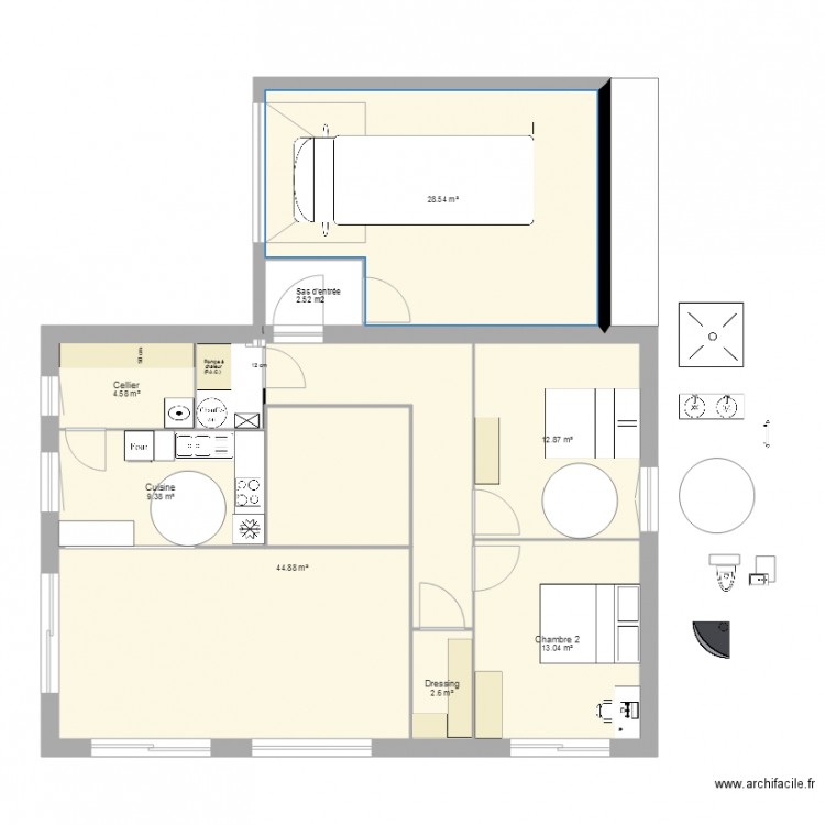  maison602B. Plan de 0 pièce et 0 m2