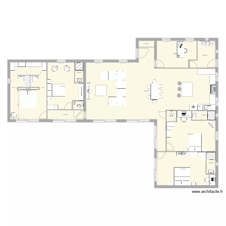 MAISON TAHITI 200m2. Plan de 