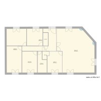 Plan de maison avec cloisons intérieures 3