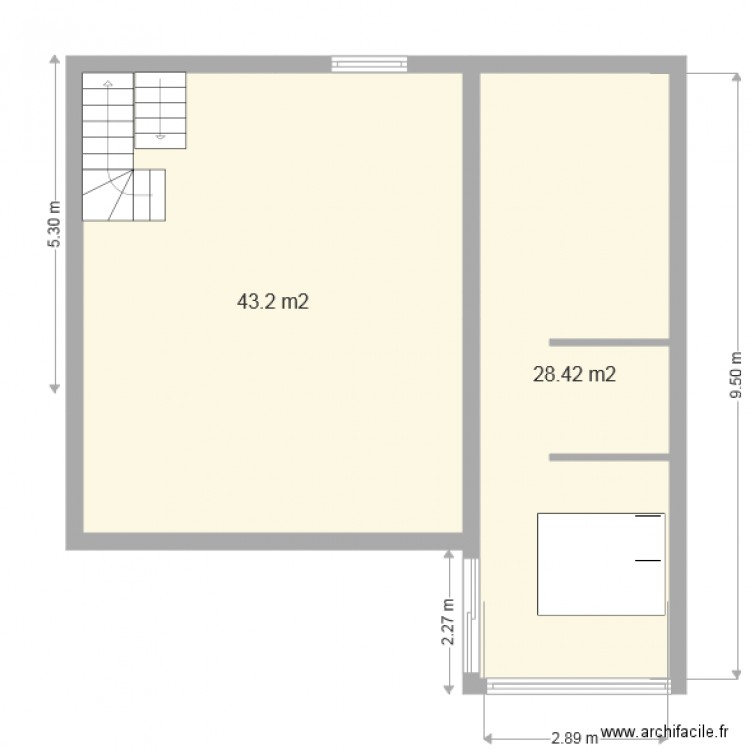 projet 1 etage. Plan de 0 pièce et 0 m2