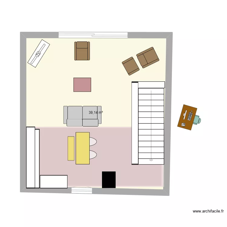 Bzzz Etage 2 5&egrave;me essai. Plan de 