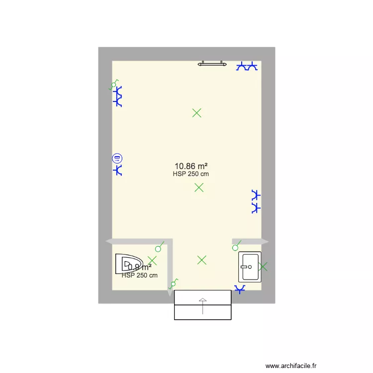 Markelbach Entre etage ELEC 2. Plan de 
