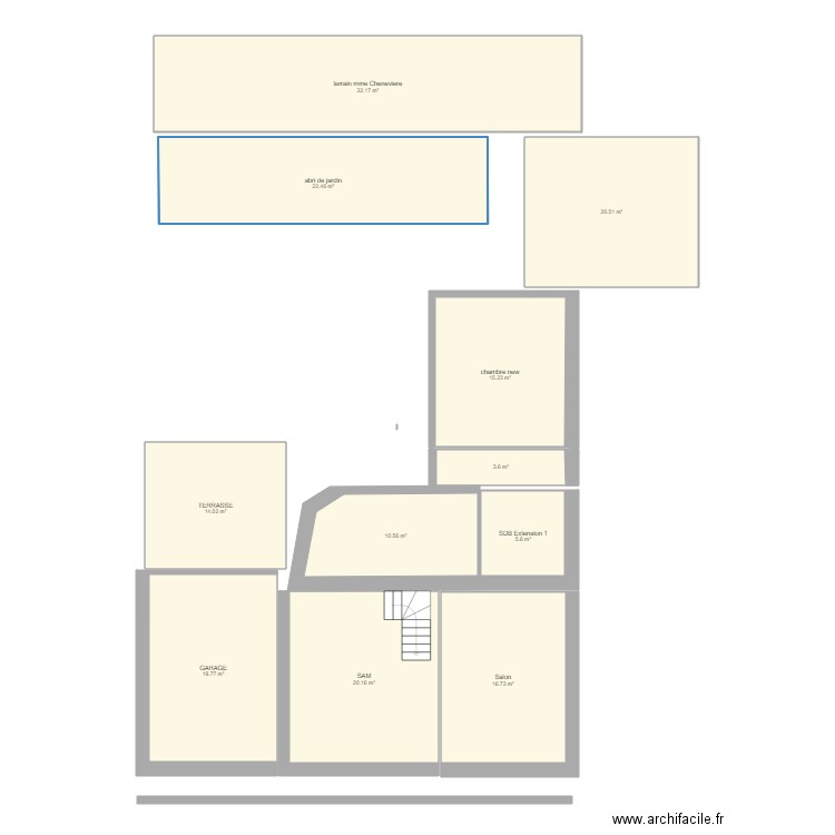 Maison extension bois sans terrain. Plan de 0 pièce et 0 m2