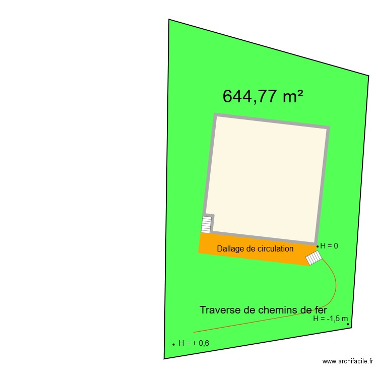 otterswiller plan de masse. Plan de 1 pièce et 143 m2