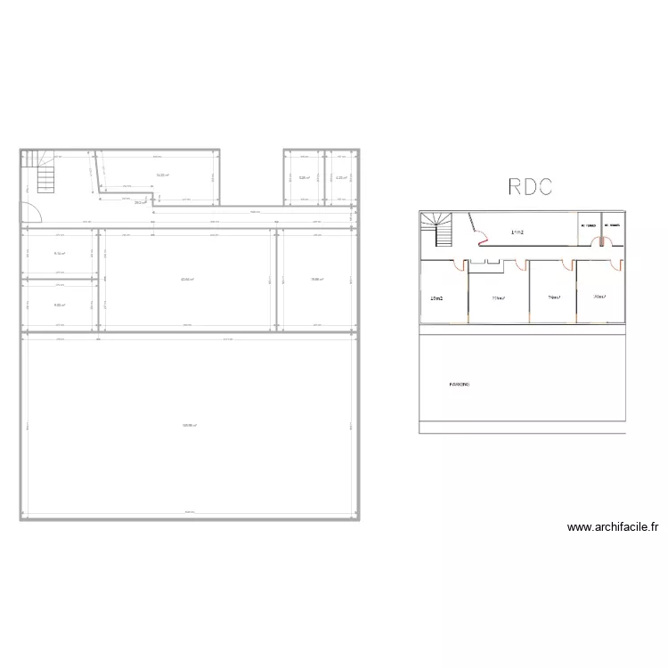 Domont 2nd RDC. Plan de 