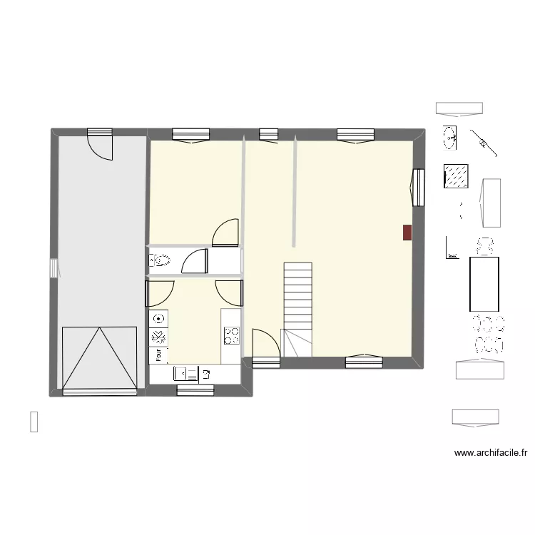Gr&egrave;bes 27 - RdC - x. Plan de 