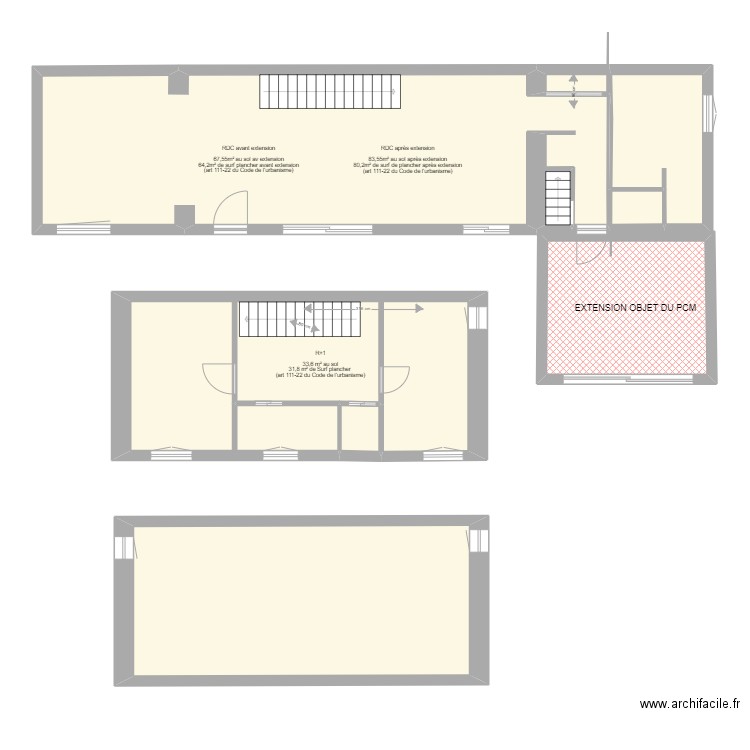 sebhuet st maur modifié v2222. Plan de 8 pièces et 153 m2